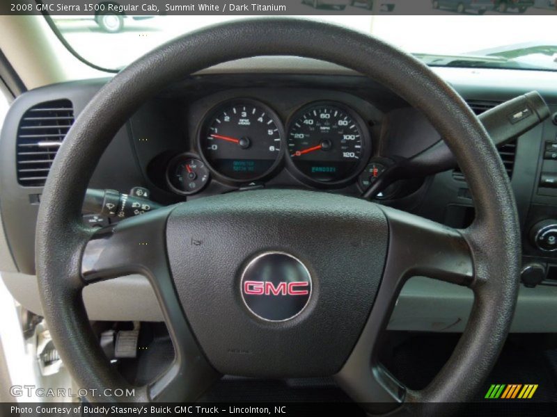 Summit White / Dark Titanium 2008 GMC Sierra 1500 Regular Cab