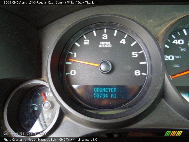 Summit White / Dark Titanium 2008 GMC Sierra 1500 Regular Cab