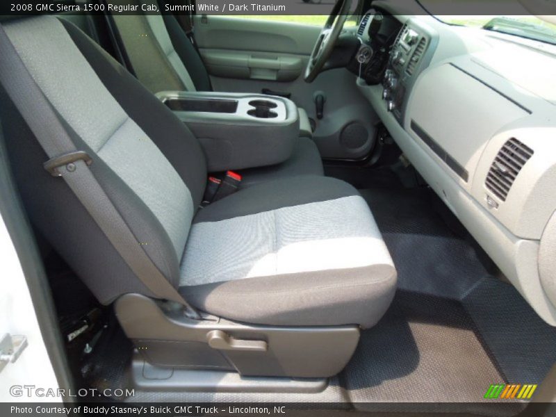 Summit White / Dark Titanium 2008 GMC Sierra 1500 Regular Cab