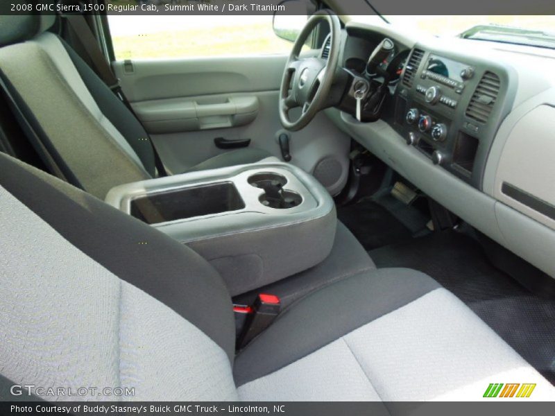 Summit White / Dark Titanium 2008 GMC Sierra 1500 Regular Cab