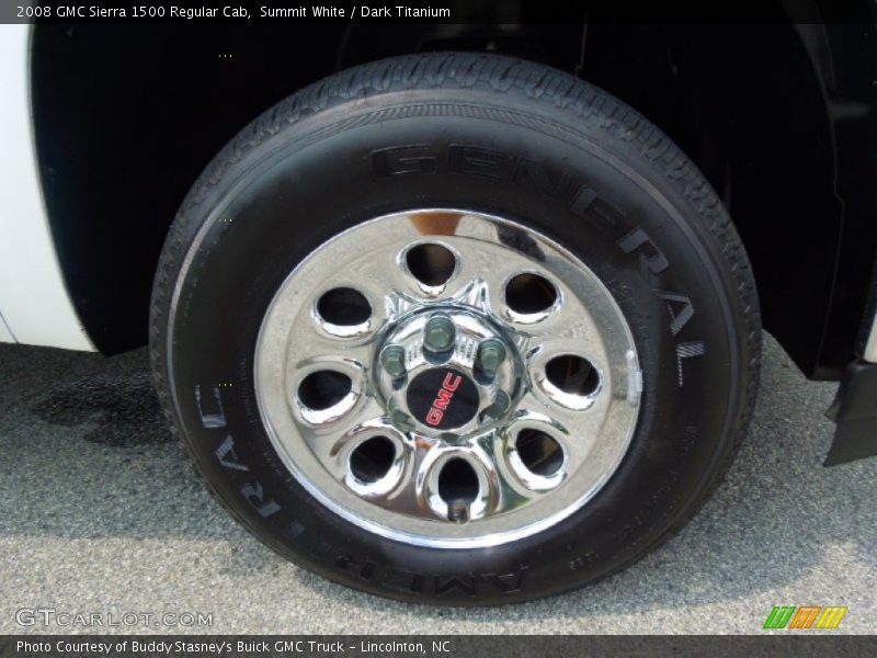 Summit White / Dark Titanium 2008 GMC Sierra 1500 Regular Cab
