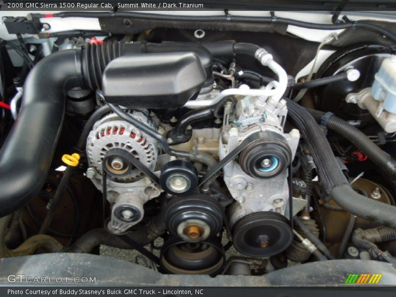 Summit White / Dark Titanium 2008 GMC Sierra 1500 Regular Cab