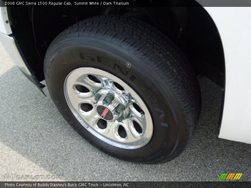 Summit White / Dark Titanium 2008 GMC Sierra 1500 Regular Cab