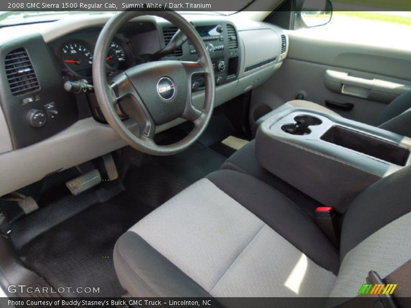 Summit White / Dark Titanium 2008 GMC Sierra 1500 Regular Cab