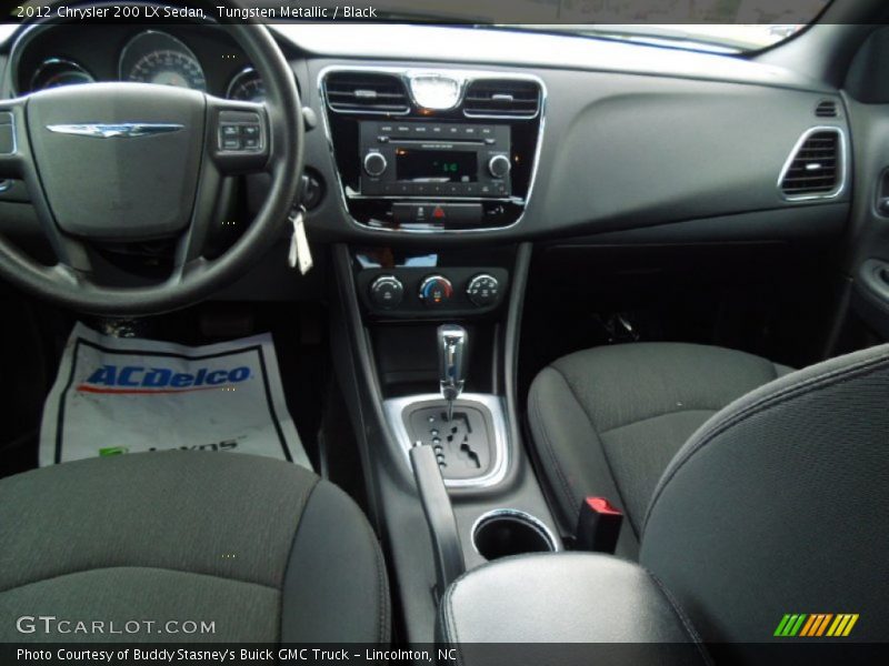 Tungsten Metallic / Black 2012 Chrysler 200 LX Sedan