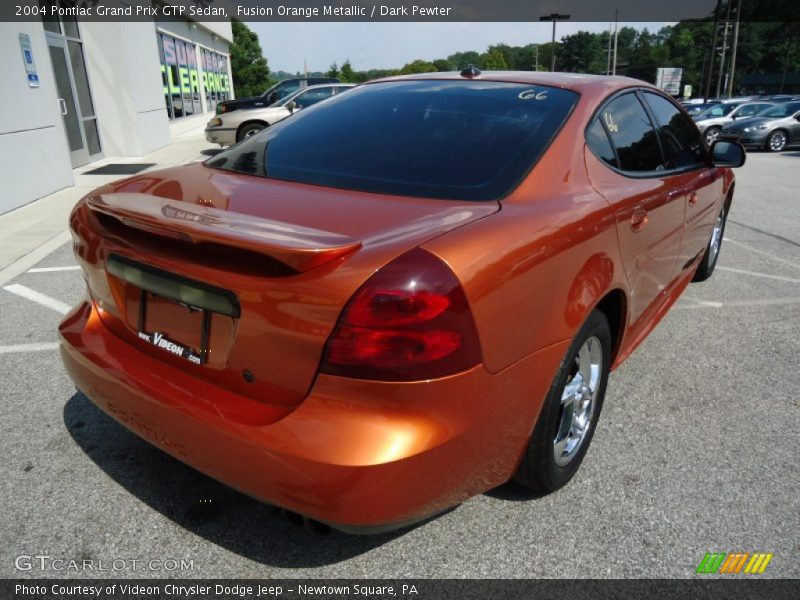 Fusion Orange Metallic / Dark Pewter 2004 Pontiac Grand Prix GTP Sedan