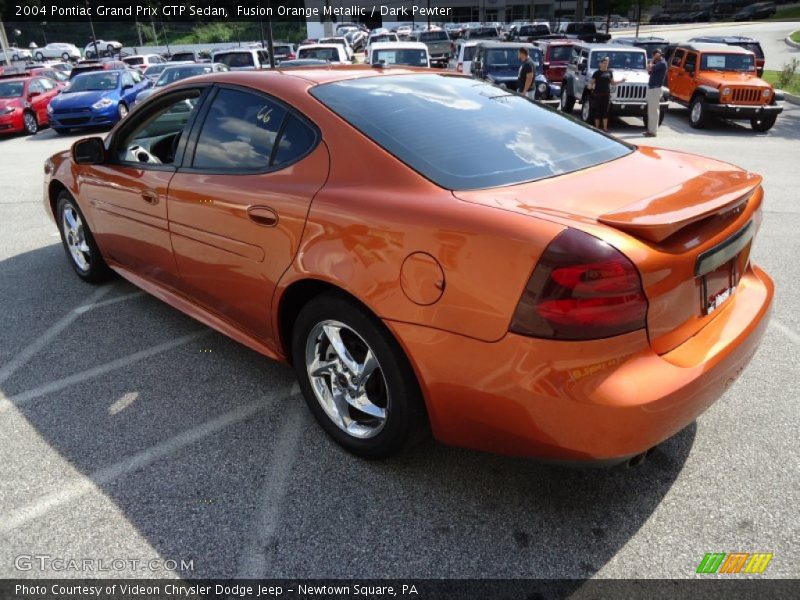 Fusion Orange Metallic / Dark Pewter 2004 Pontiac Grand Prix GTP Sedan
