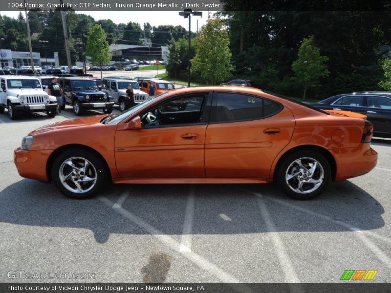 Fusion Orange Metallic / Dark Pewter 2004 Pontiac Grand Prix GTP Sedan