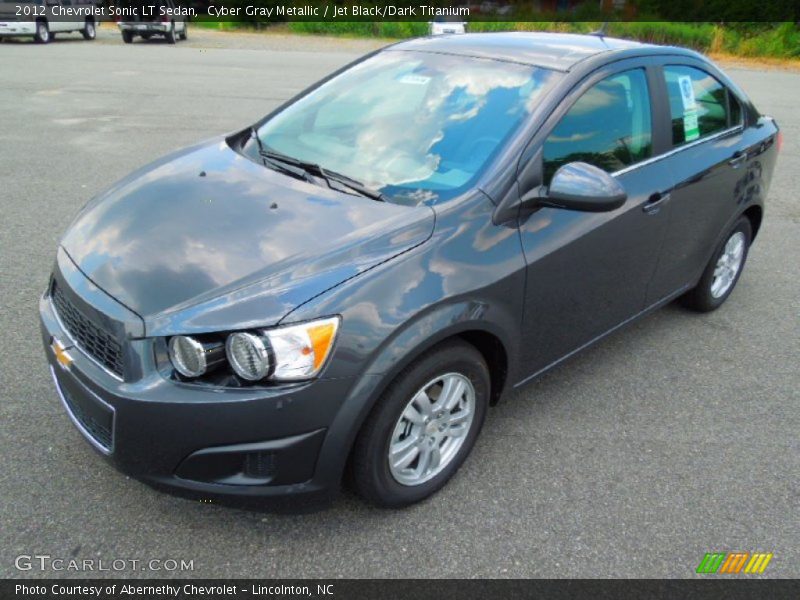 Cyber Gray Metallic / Jet Black/Dark Titanium 2012 Chevrolet Sonic LT Sedan