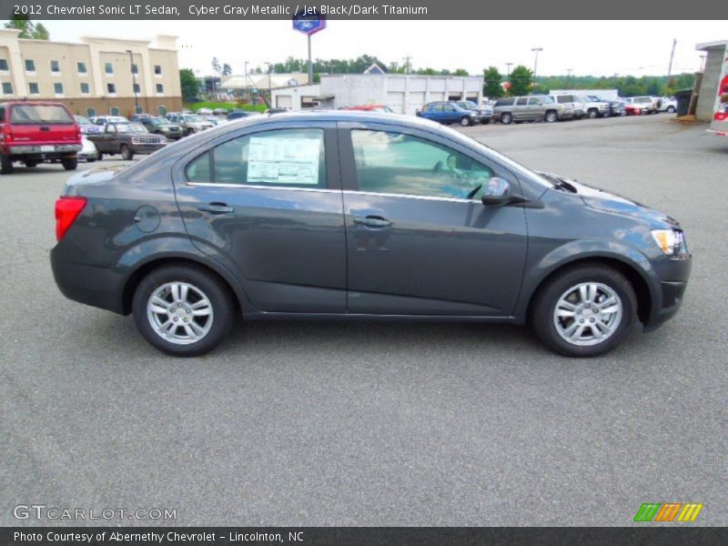 Cyber Gray Metallic / Jet Black/Dark Titanium 2012 Chevrolet Sonic LT Sedan