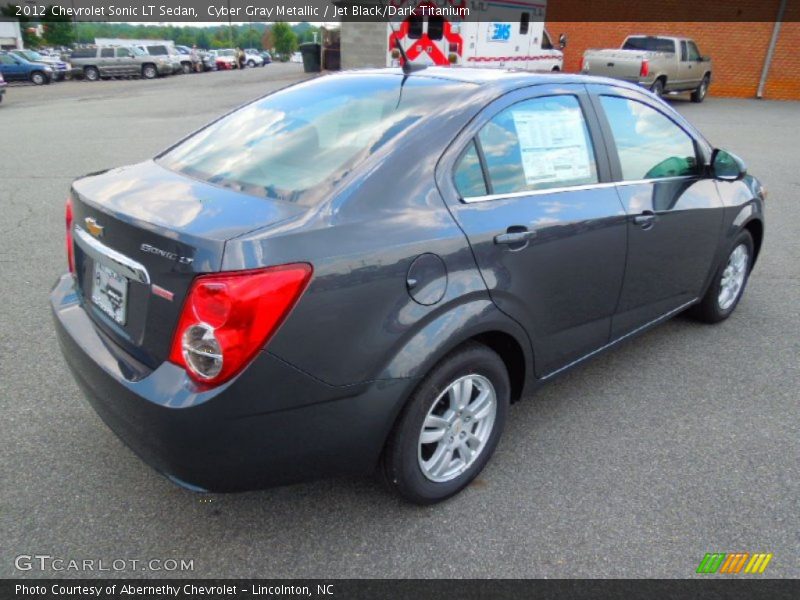 Cyber Gray Metallic / Jet Black/Dark Titanium 2012 Chevrolet Sonic LT Sedan