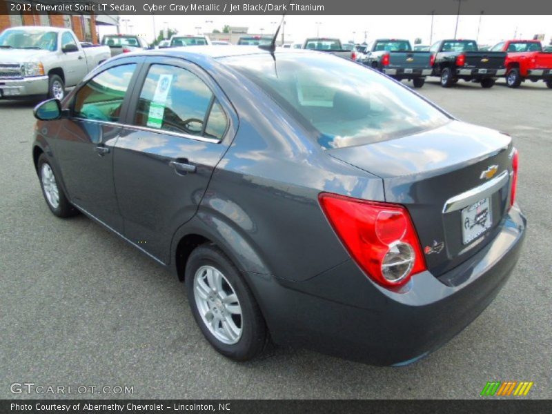 Cyber Gray Metallic / Jet Black/Dark Titanium 2012 Chevrolet Sonic LT Sedan