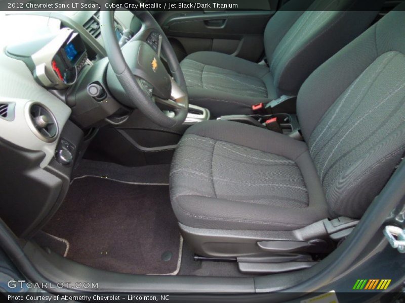 Cyber Gray Metallic / Jet Black/Dark Titanium 2012 Chevrolet Sonic LT Sedan