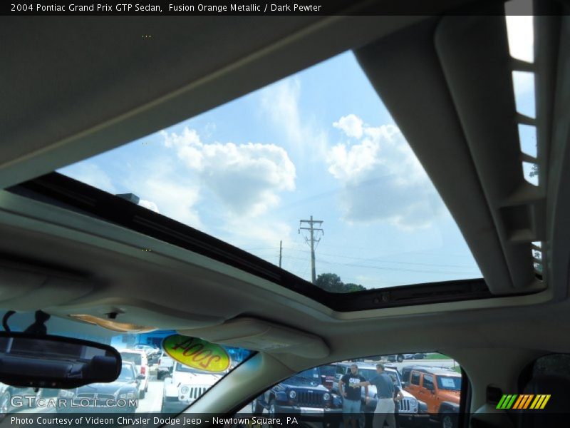 Fusion Orange Metallic / Dark Pewter 2004 Pontiac Grand Prix GTP Sedan