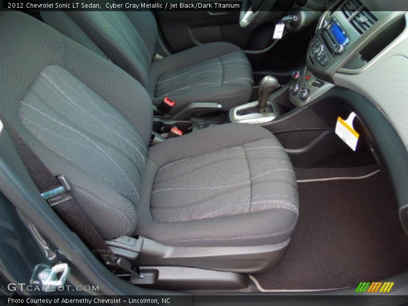 Cyber Gray Metallic / Jet Black/Dark Titanium 2012 Chevrolet Sonic LT Sedan