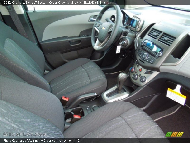  2012 Sonic LT Sedan Jet Black/Dark Titanium Interior