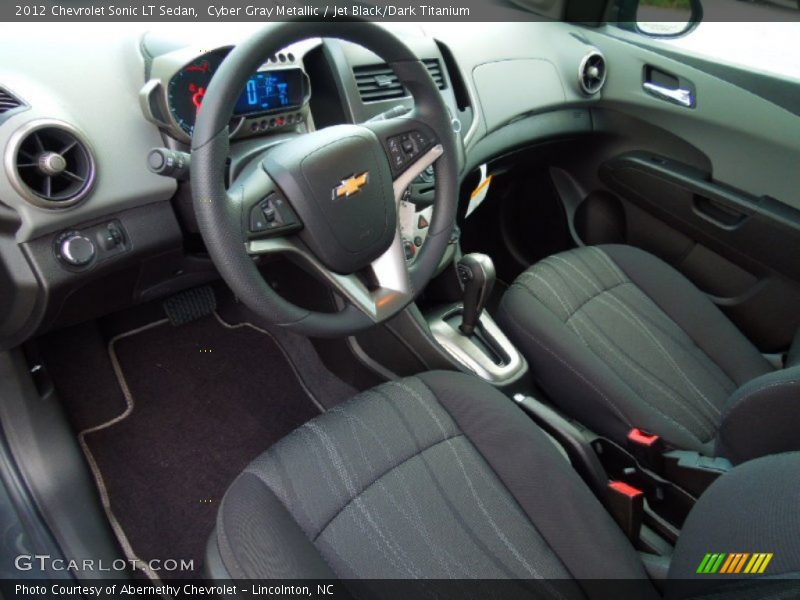Jet Black/Dark Titanium Interior - 2012 Sonic LT Sedan 