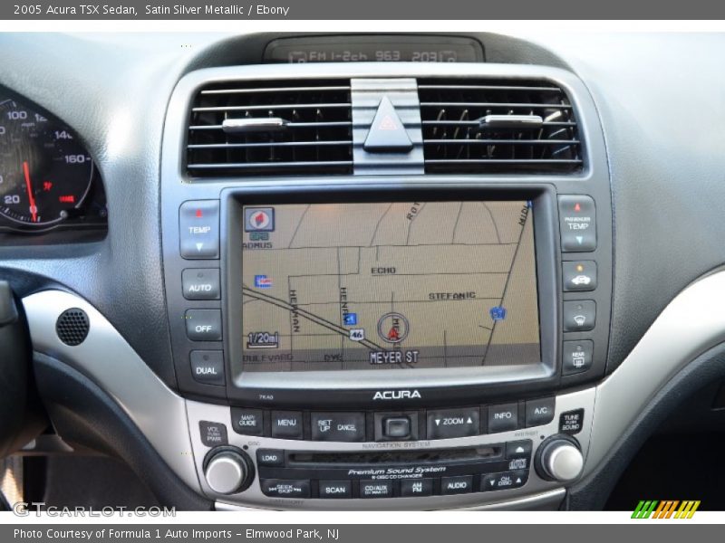 Navigation of 2005 TSX Sedan
