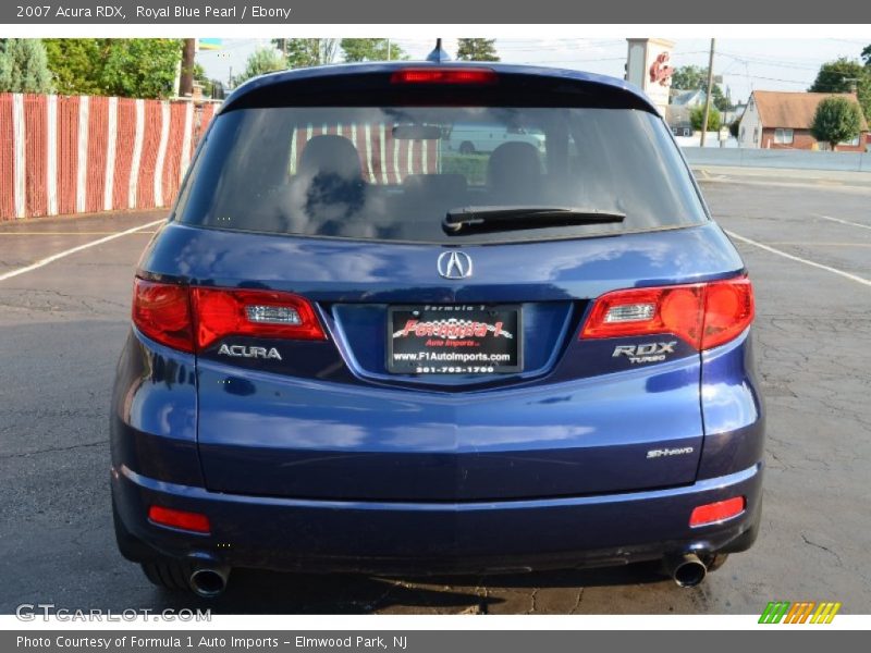 Royal Blue Pearl / Ebony 2007 Acura RDX