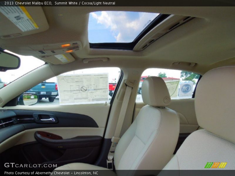 Summit White / Cocoa/Light Neutral 2013 Chevrolet Malibu ECO