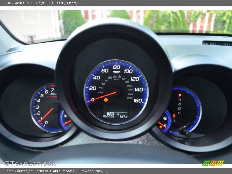 Royal Blue Pearl / Ebony 2007 Acura RDX