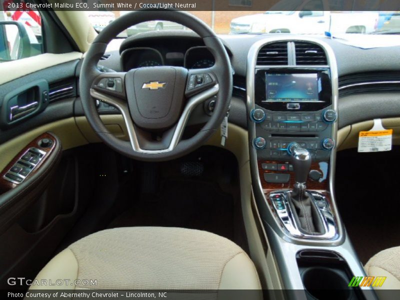 Summit White / Cocoa/Light Neutral 2013 Chevrolet Malibu ECO