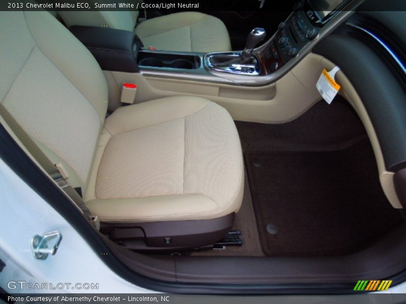 Summit White / Cocoa/Light Neutral 2013 Chevrolet Malibu ECO