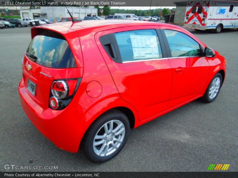 Victory Red / Jet Black/Dark Titanium 2012 Chevrolet Sonic LT Hatch
