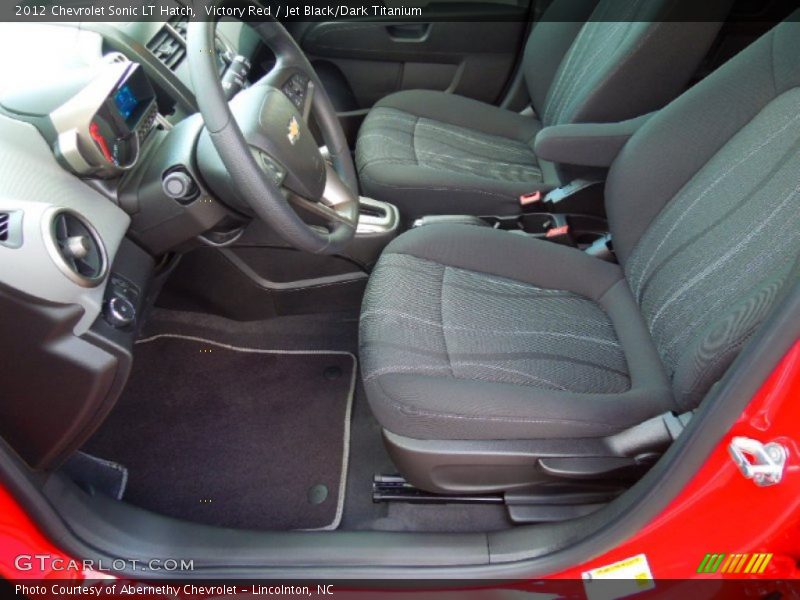 Victory Red / Jet Black/Dark Titanium 2012 Chevrolet Sonic LT Hatch