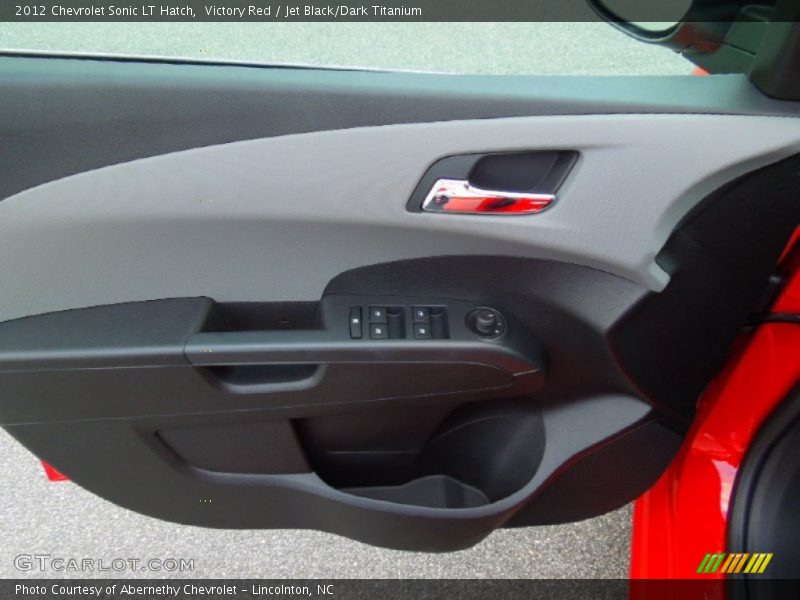 Victory Red / Jet Black/Dark Titanium 2012 Chevrolet Sonic LT Hatch