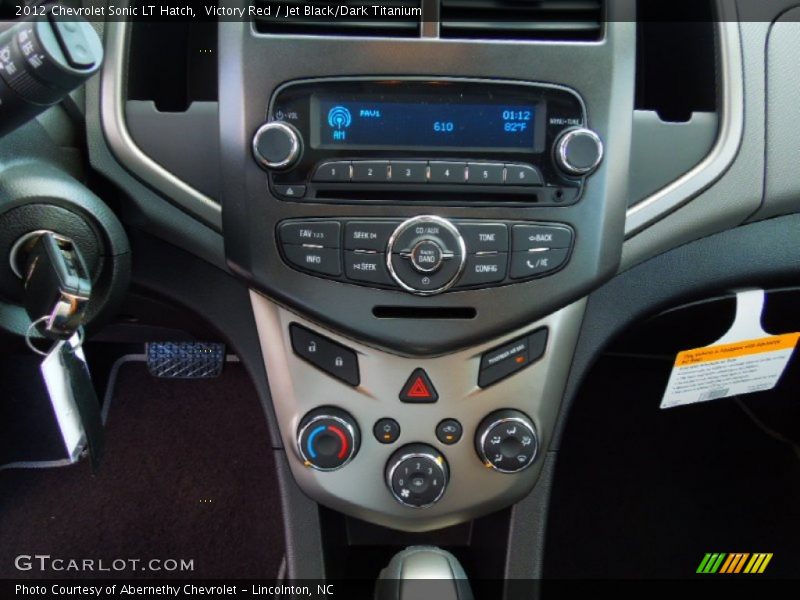 Victory Red / Jet Black/Dark Titanium 2012 Chevrolet Sonic LT Hatch
