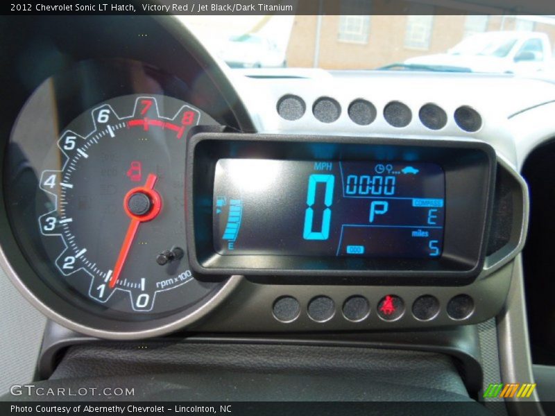 Victory Red / Jet Black/Dark Titanium 2012 Chevrolet Sonic LT Hatch
