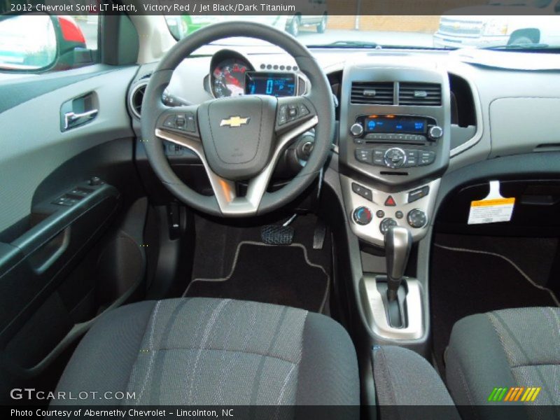 Victory Red / Jet Black/Dark Titanium 2012 Chevrolet Sonic LT Hatch