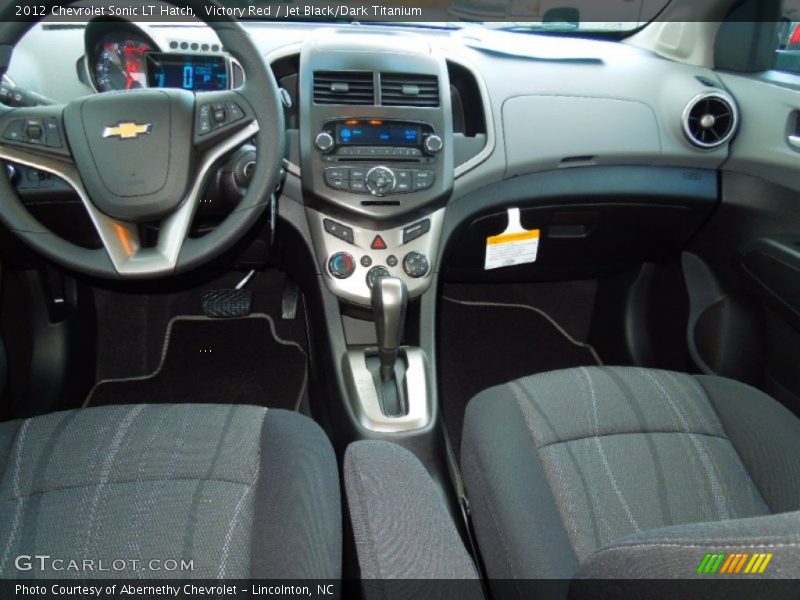 Victory Red / Jet Black/Dark Titanium 2012 Chevrolet Sonic LT Hatch