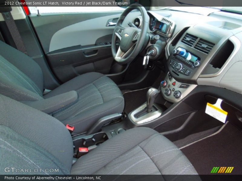 Victory Red / Jet Black/Dark Titanium 2012 Chevrolet Sonic LT Hatch