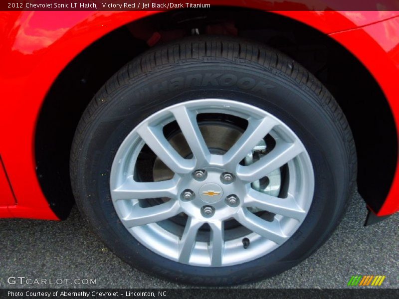 Victory Red / Jet Black/Dark Titanium 2012 Chevrolet Sonic LT Hatch