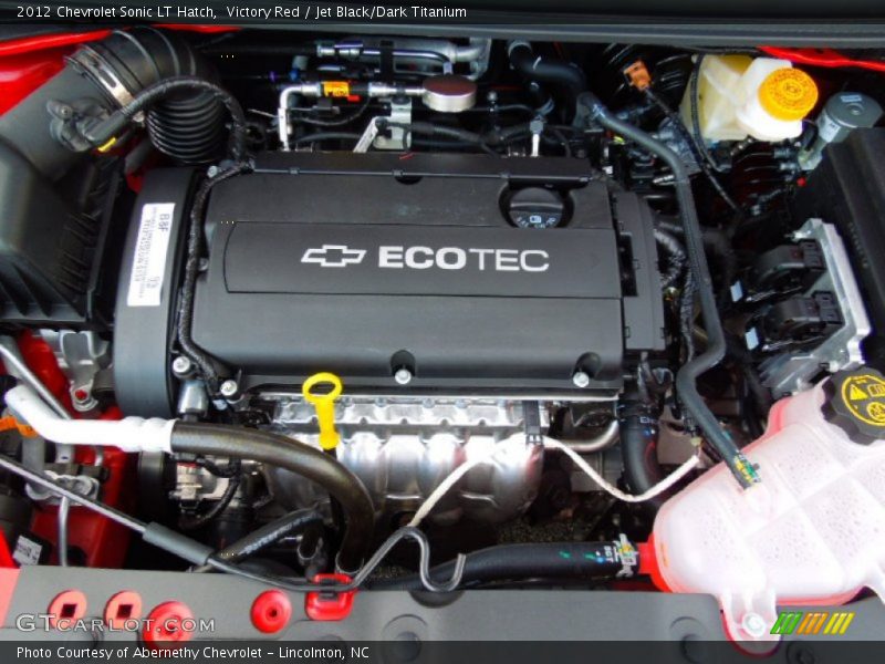 Victory Red / Jet Black/Dark Titanium 2012 Chevrolet Sonic LT Hatch