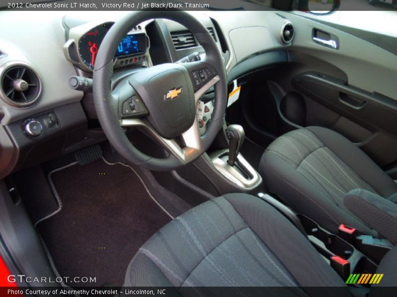 Victory Red / Jet Black/Dark Titanium 2012 Chevrolet Sonic LT Hatch