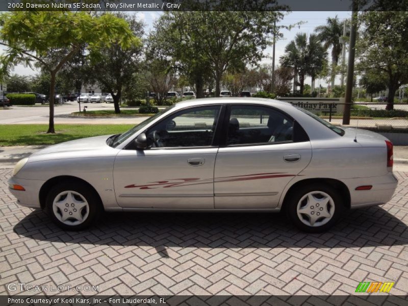 Poly Silver Metallic / Gray 2002 Daewoo Nubira SE Sedan