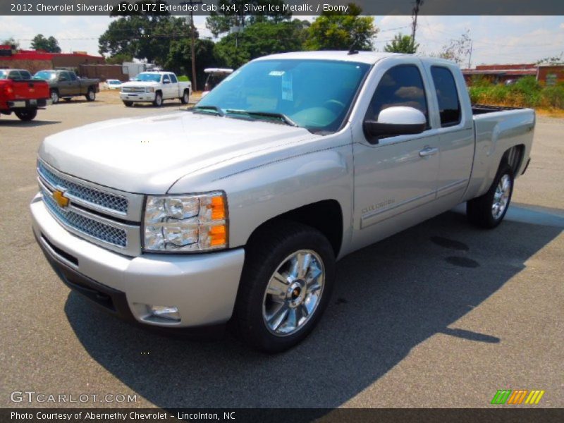 Silver Ice Metallic / Ebony 2012 Chevrolet Silverado 1500 LTZ Extended Cab 4x4