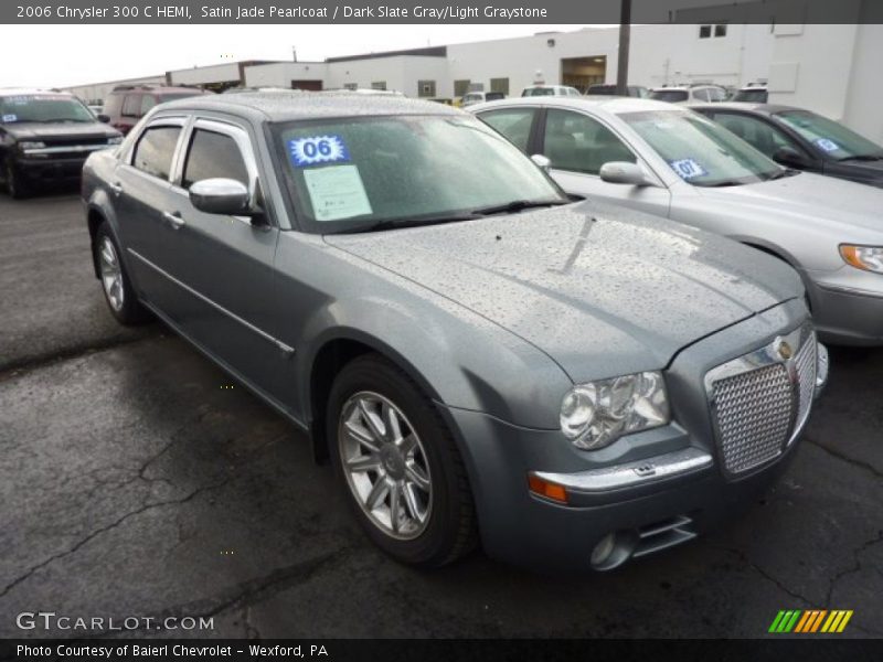 Satin Jade Pearlcoat / Dark Slate Gray/Light Graystone 2006 Chrysler 300 C HEMI