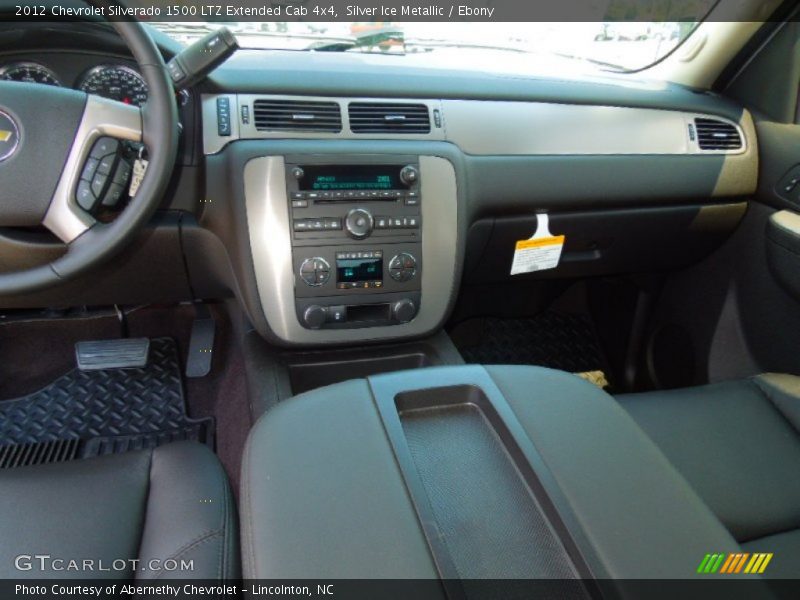Silver Ice Metallic / Ebony 2012 Chevrolet Silverado 1500 LTZ Extended Cab 4x4