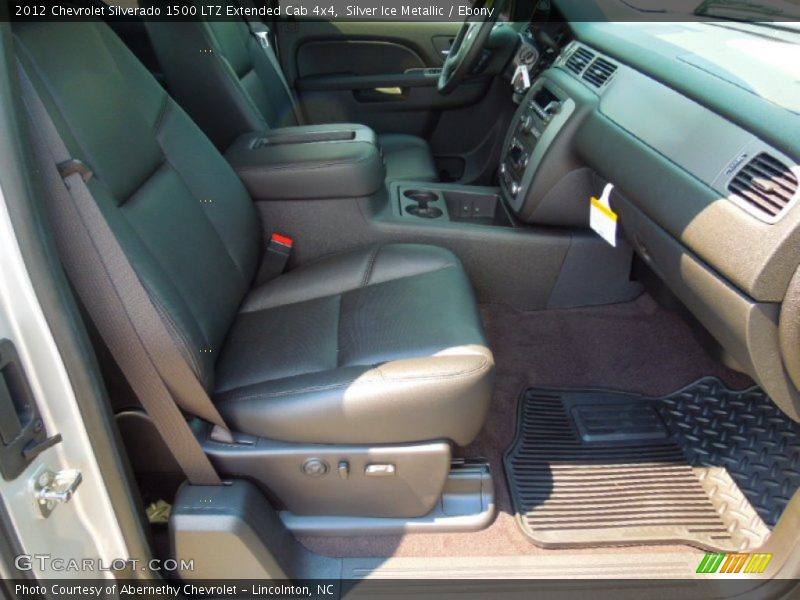 Silver Ice Metallic / Ebony 2012 Chevrolet Silverado 1500 LTZ Extended Cab 4x4