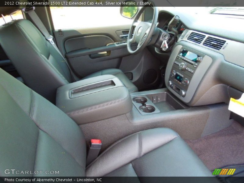 Silver Ice Metallic / Ebony 2012 Chevrolet Silverado 1500 LTZ Extended Cab 4x4