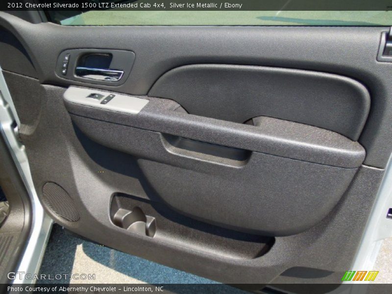 Silver Ice Metallic / Ebony 2012 Chevrolet Silverado 1500 LTZ Extended Cab 4x4
