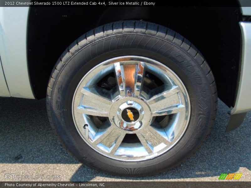 Silver Ice Metallic / Ebony 2012 Chevrolet Silverado 1500 LTZ Extended Cab 4x4