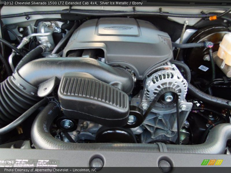 Silver Ice Metallic / Ebony 2012 Chevrolet Silverado 1500 LTZ Extended Cab 4x4