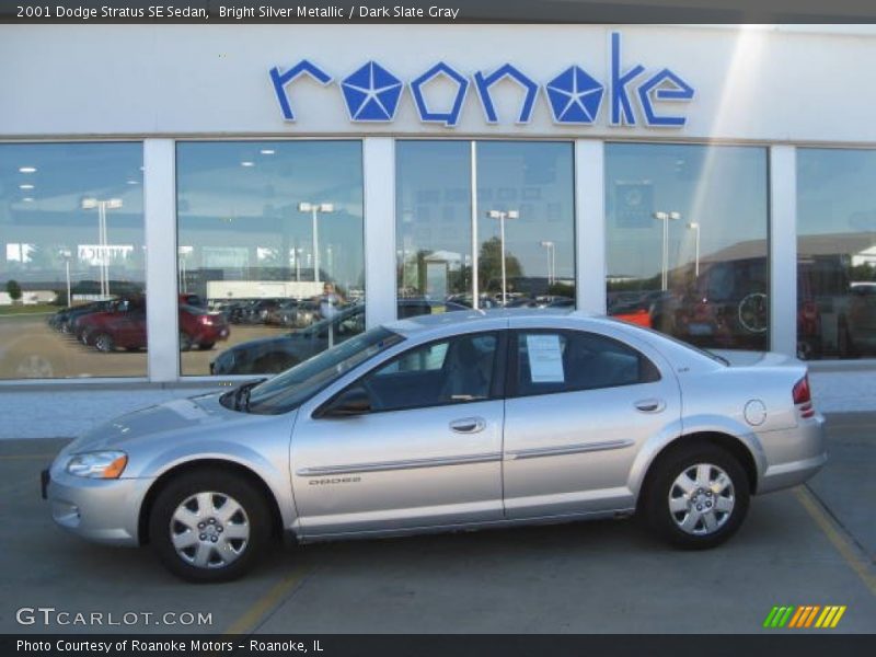 Bright Silver Metallic / Dark Slate Gray 2001 Dodge Stratus SE Sedan