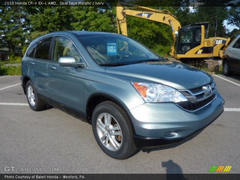 Opal Sage Metallic / Ivory 2010 Honda CR-V EX-L AWD