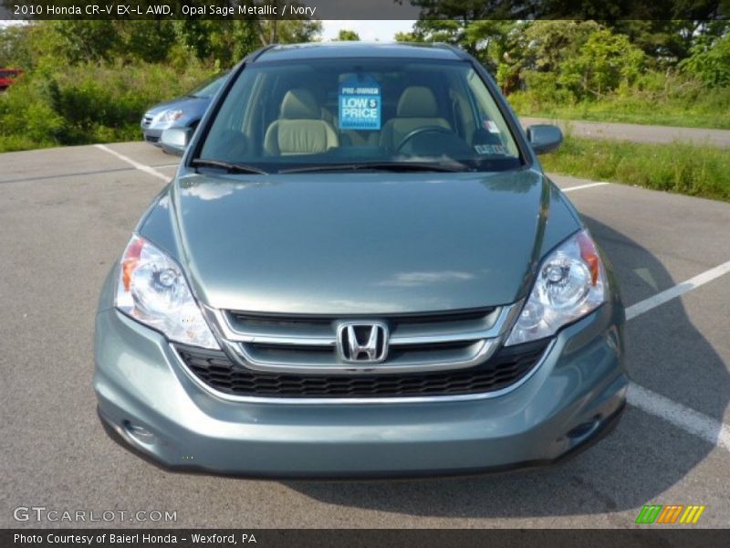 Opal Sage Metallic / Ivory 2010 Honda CR-V EX-L AWD